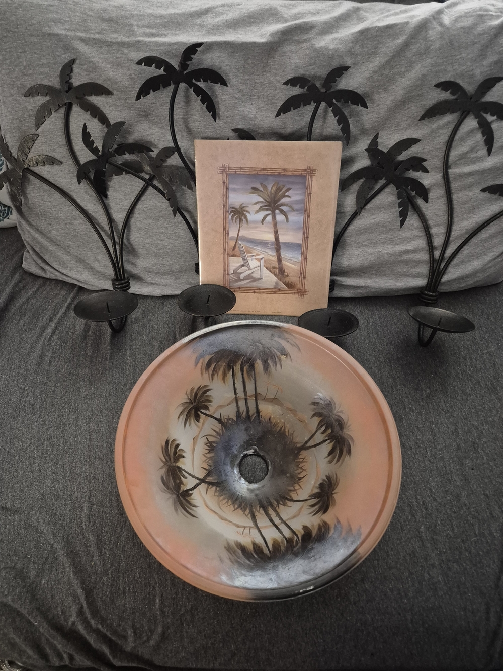 Tropical Palm Tree Decorative Accents Pieces.
